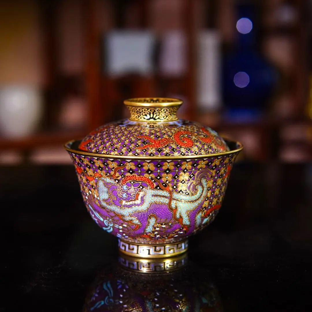 San Shi Xi Xiu Qiu - Jing De Zhen Porcelain Gaiwan zycschina