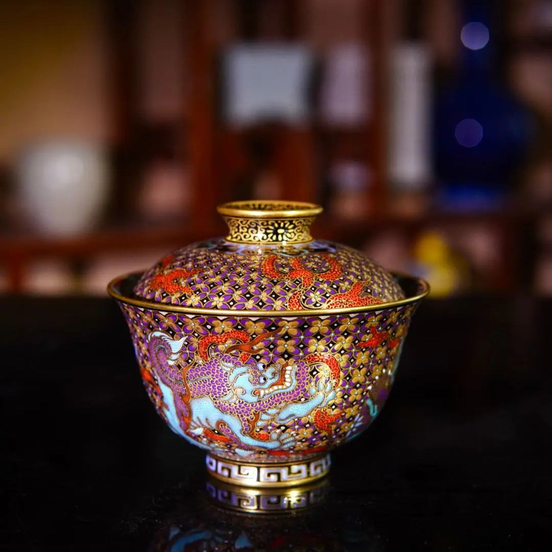 San Shi Xi Xiu Qiu - Jing De Zhen Porcelain Gaiwan zycschina