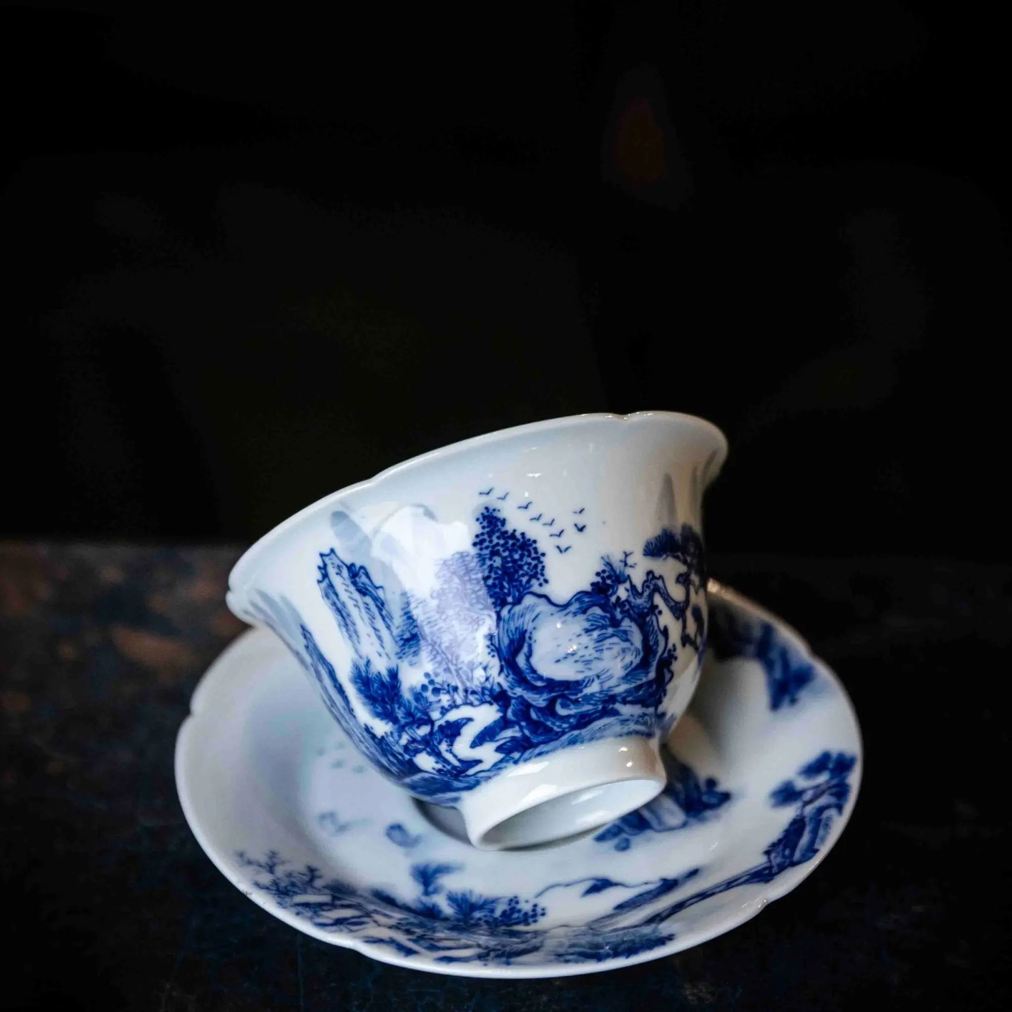 Shan Shui 130cc - Jing De Zhen Porcelain Gaiwan zycschina