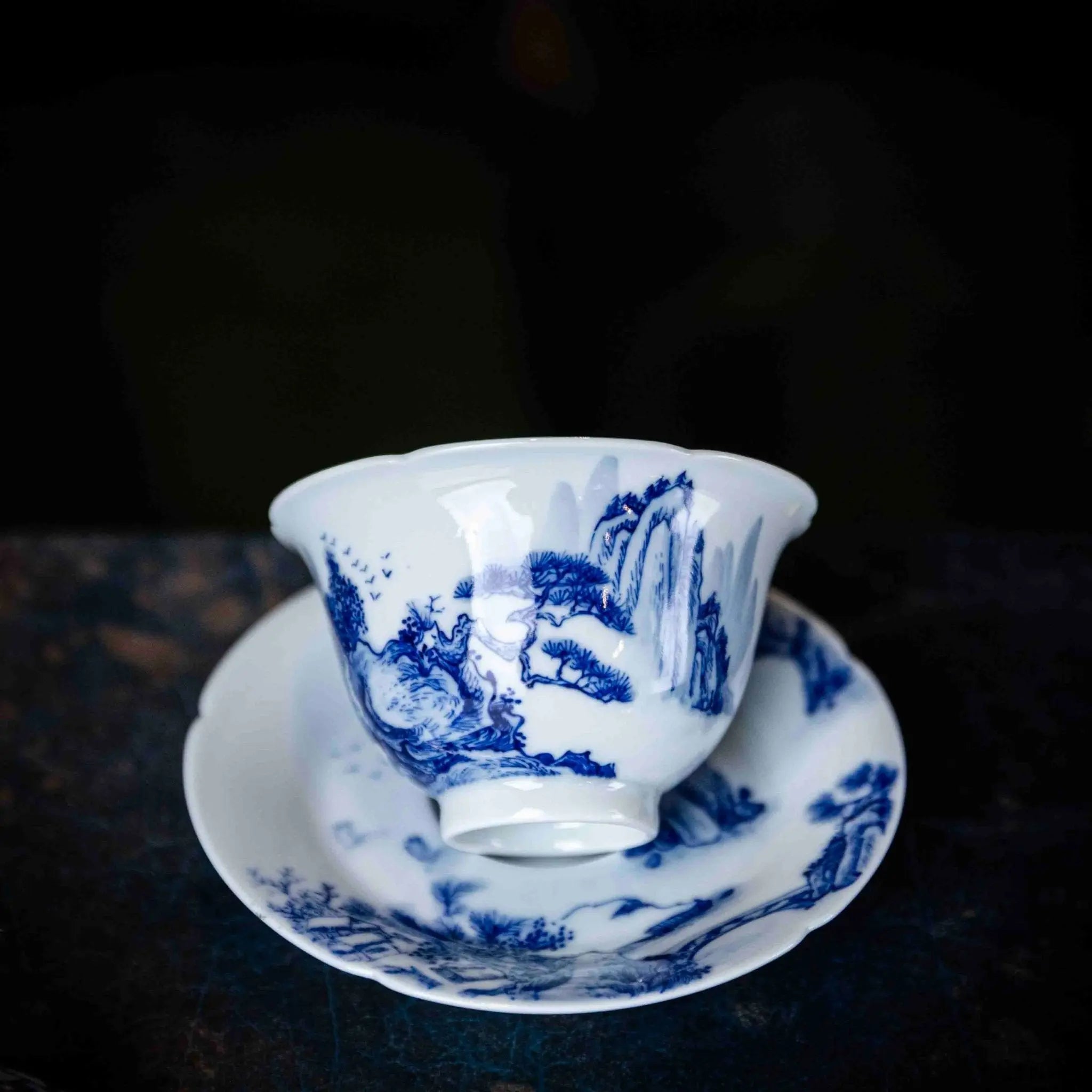 Shan Shui 130cc - Jing De Zhen Porcelain Gaiwan zycschina