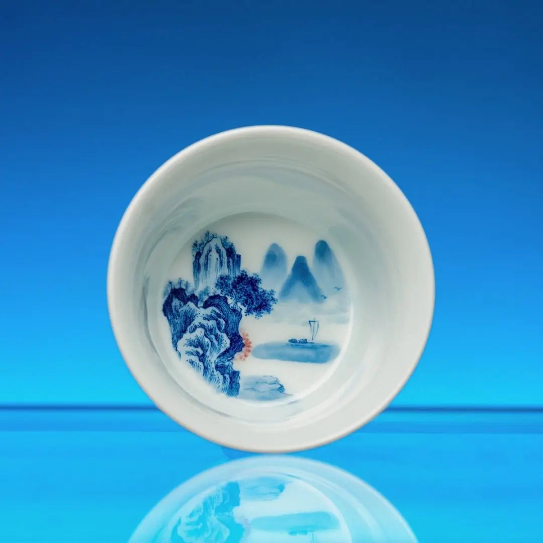 Shan Shui 140cc - Jing De Zhen Porcelain Gaiwan zycschina