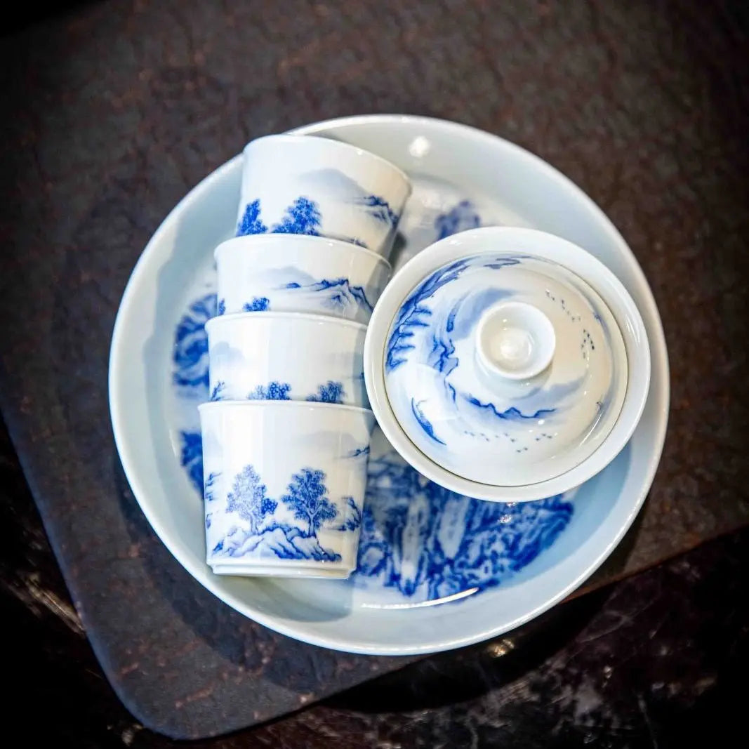 Shan Shui - Jing De Zhen Porcelain Gaiwan zycschina