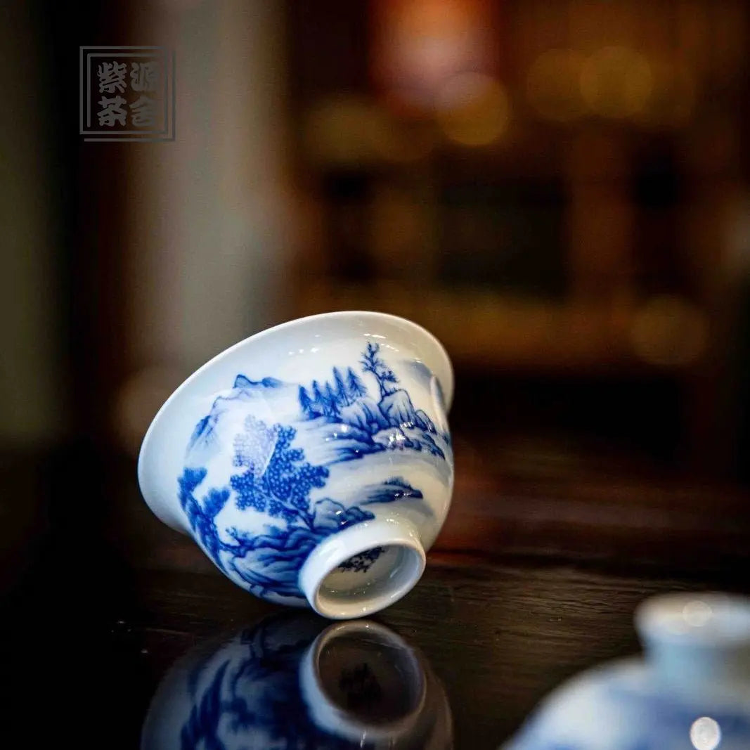 Shan Shui - Jing De Zhen Porcelain Gaiwan zycschina
