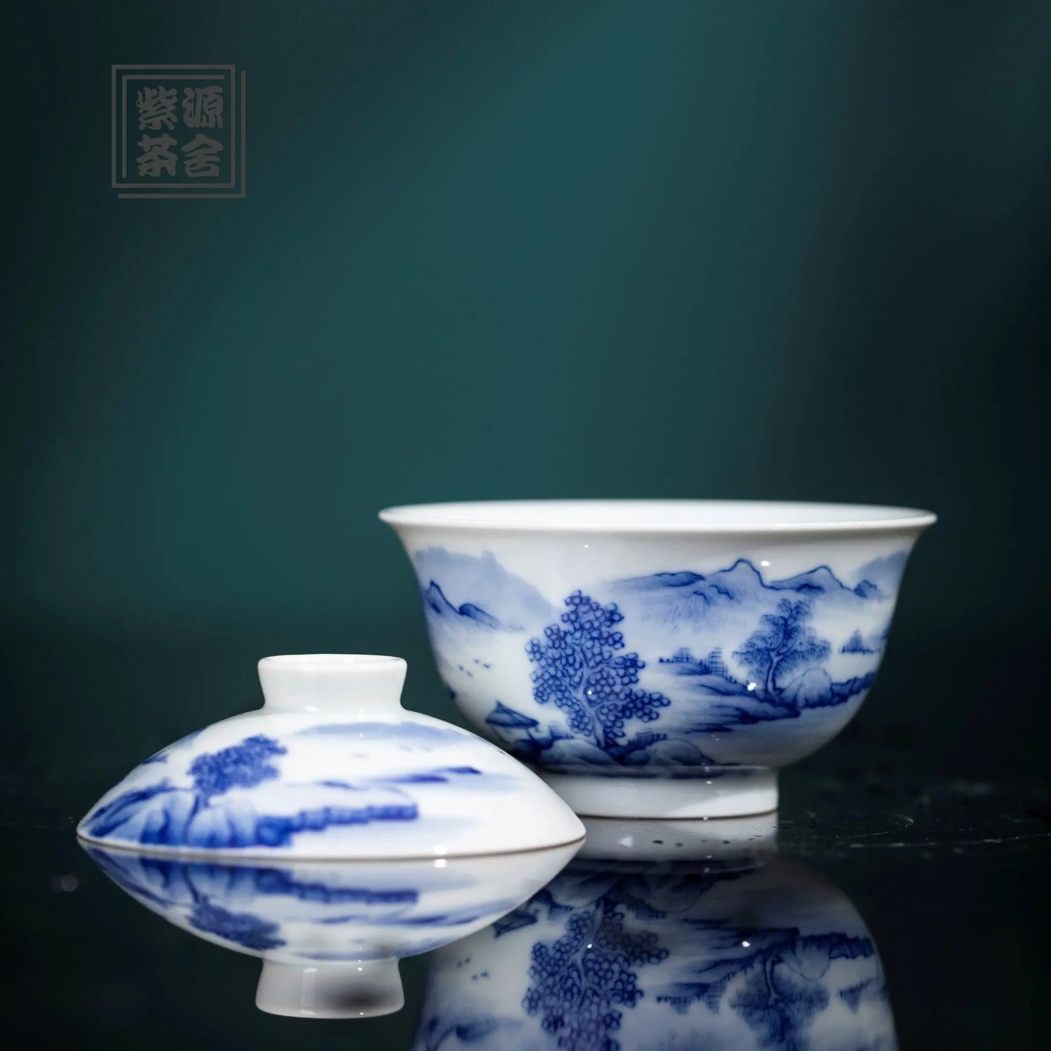 Shan Shui - Jing De Zhen Porcelain Gaiwan zycschina