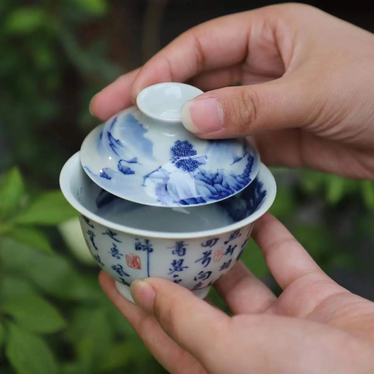 Shan Shui Shi Ci - Jing De Zhen Porcelain Gaiwan zycschina