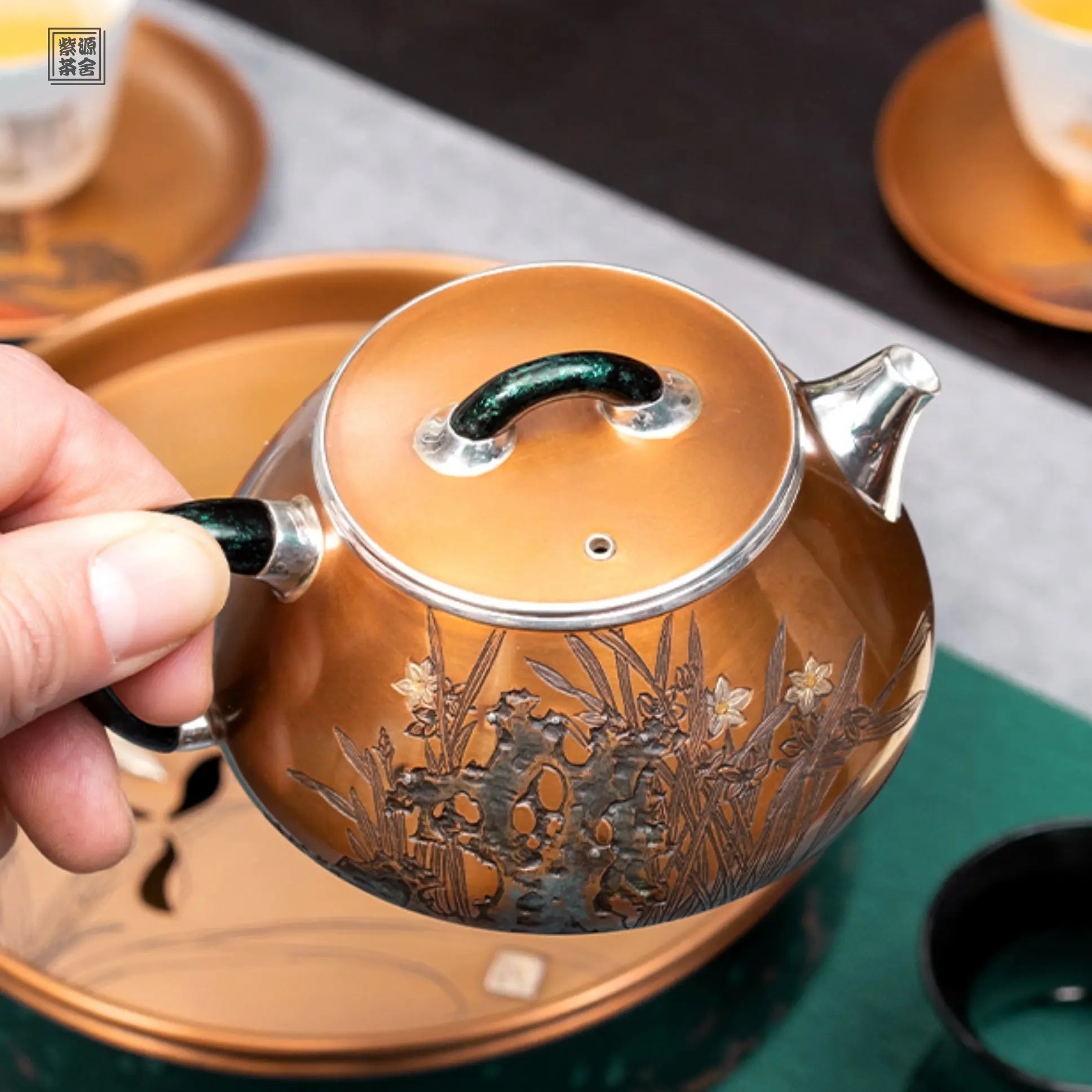 Shi Piao Shao Hua 200cc - Handmade silver pot zycschina