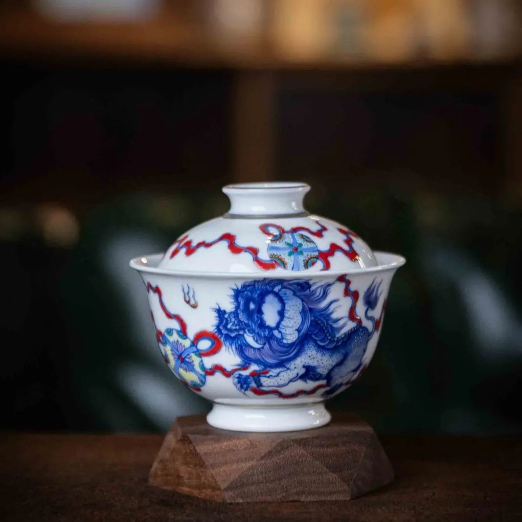 Shi Shi Ru Yi 120cc - Jing De Zhen Porcelain Gaiwan zycschina
