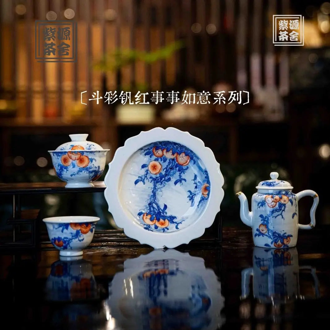Shi Shi Ru Yi - Jing De Zhen Porcelain Gaiwan zycschina