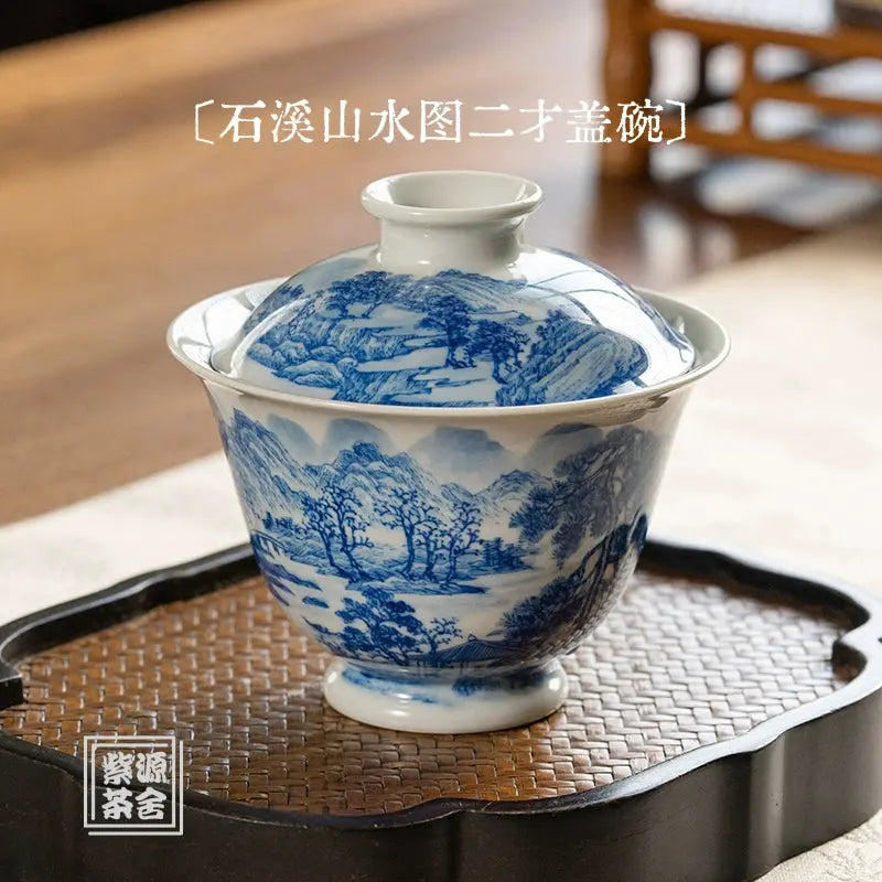 Shi Xi Shan Shui Tu - Jing De Zhen Porcelain Gaiwan zycschina