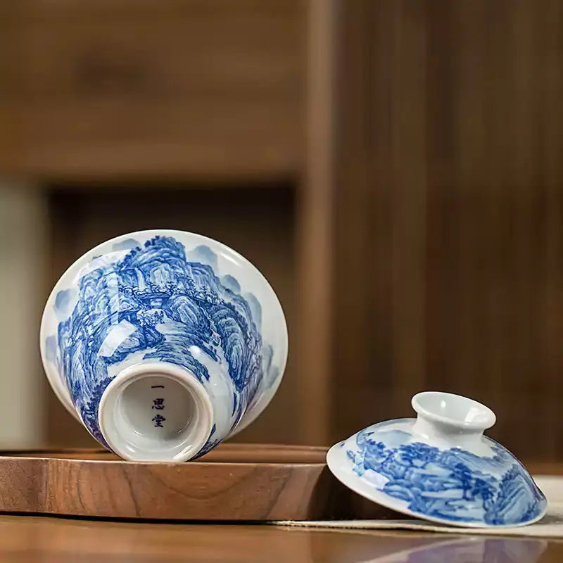 Shi Xi Shan Shui Tu - Jing De Zhen Porcelain Gaiwan zycschina