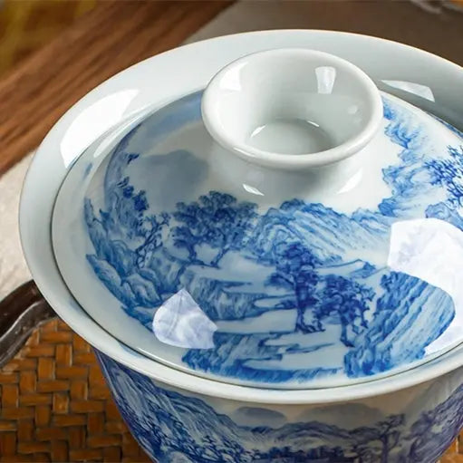 Shi Xi Shan Shui Tu - Jing De Zhen Porcelain Gaiwan zycschina