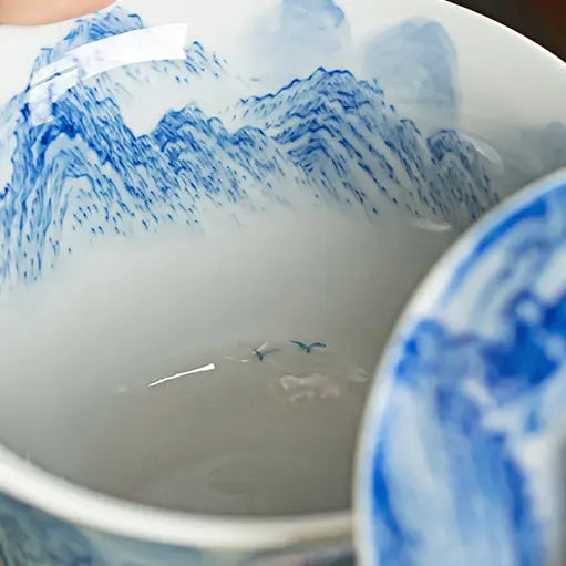Shi Xi Shan Shui Tu - Jing De Zhen Porcelain Gaiwan zycschina