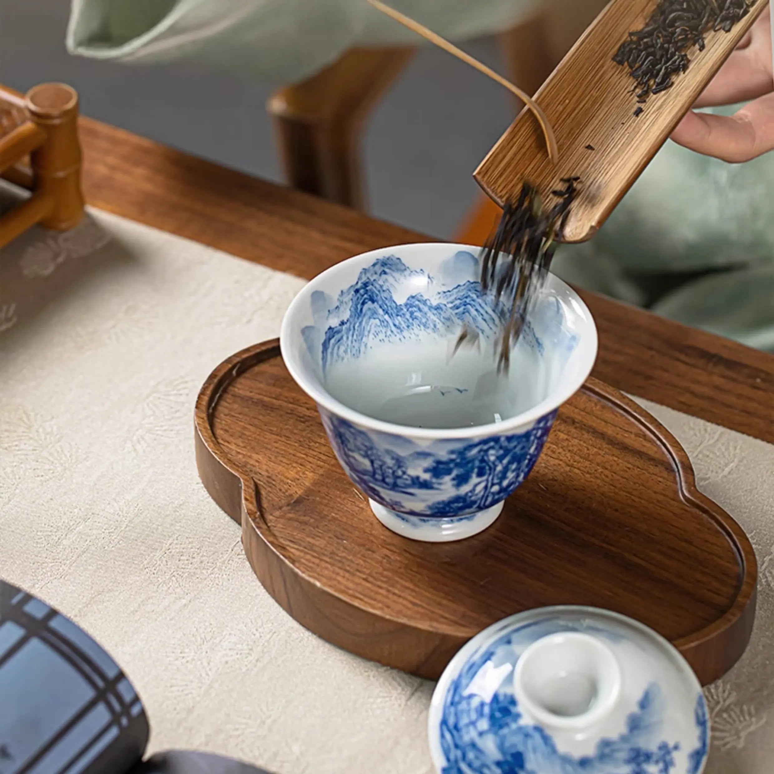 Shi Xi Shan Shui Tu - Jing De Zhen Porcelain Gaiwan zycschina