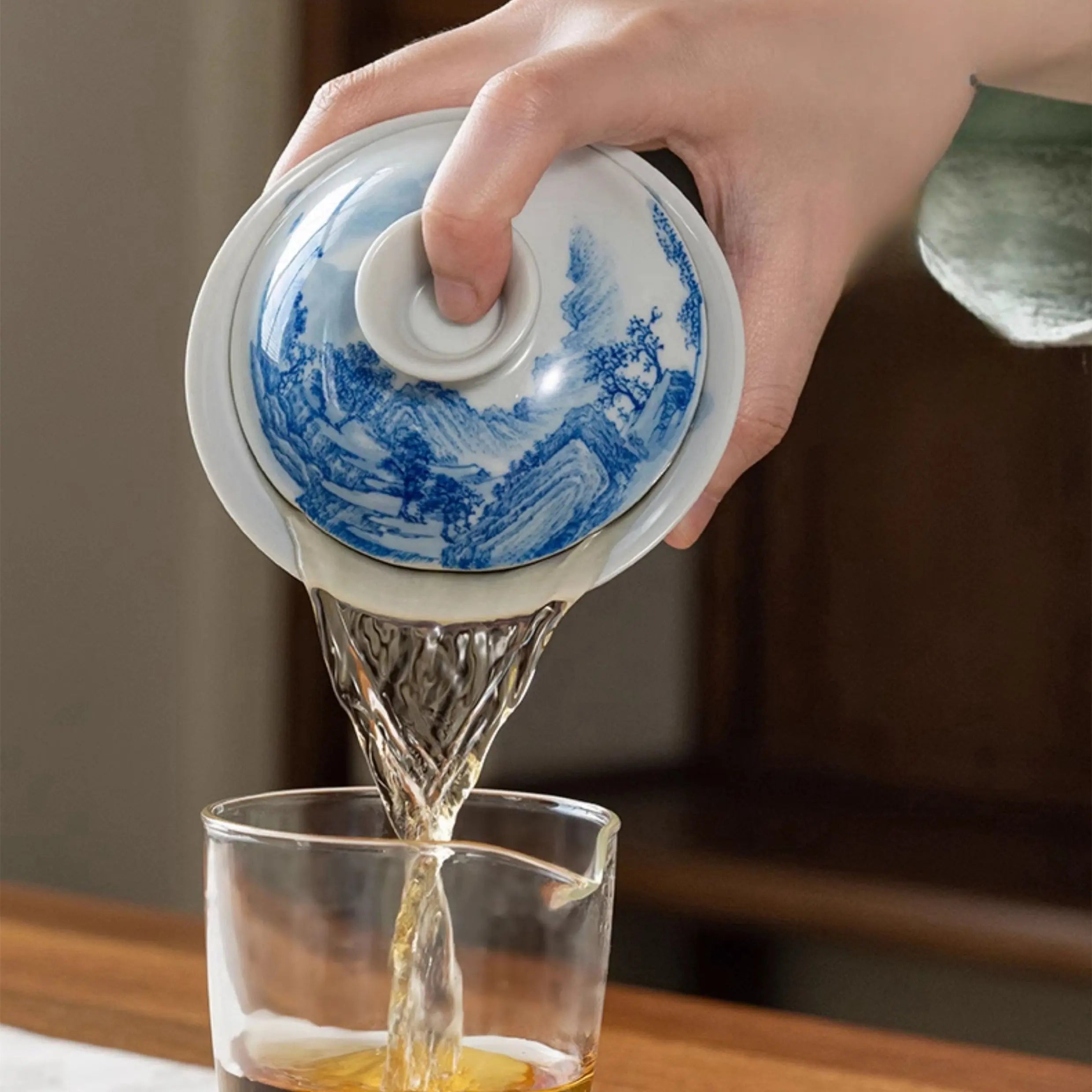 Shi Xi Shan Shui Tu - Jing De Zhen Porcelain Gaiwan zycschina
