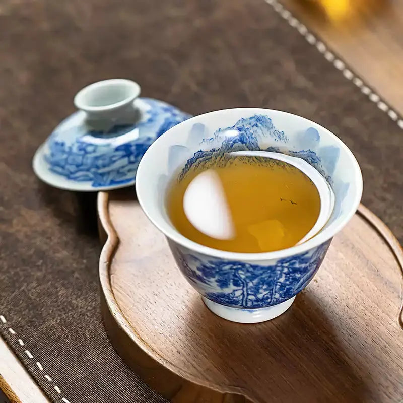 Shi Xi Shan Shui Tu - Jing De Zhen Porcelain Gaiwan zycschina