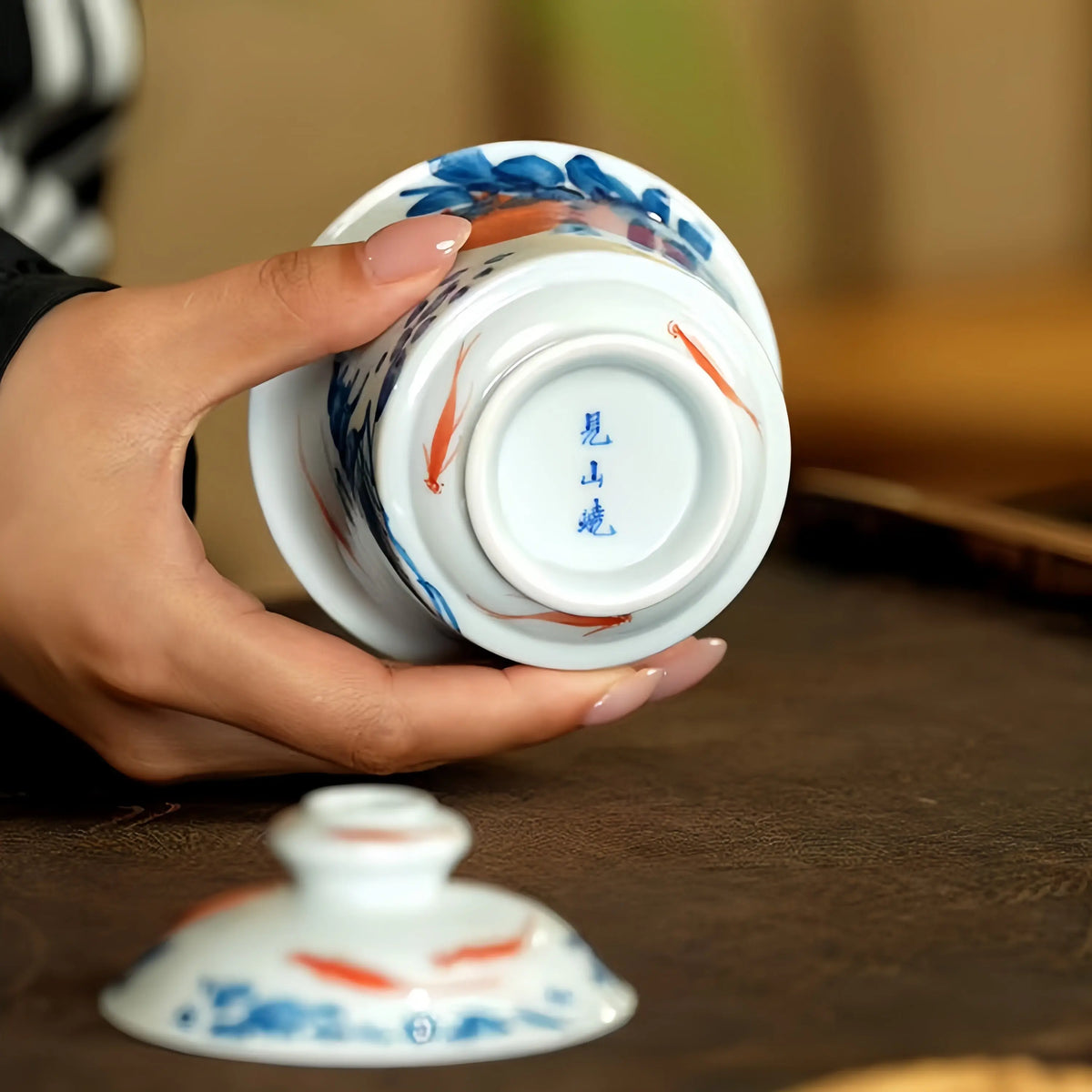 Shou Tao Xie Yi 130cc - Jing De Zhen Porcelain Gaiwan zycschina