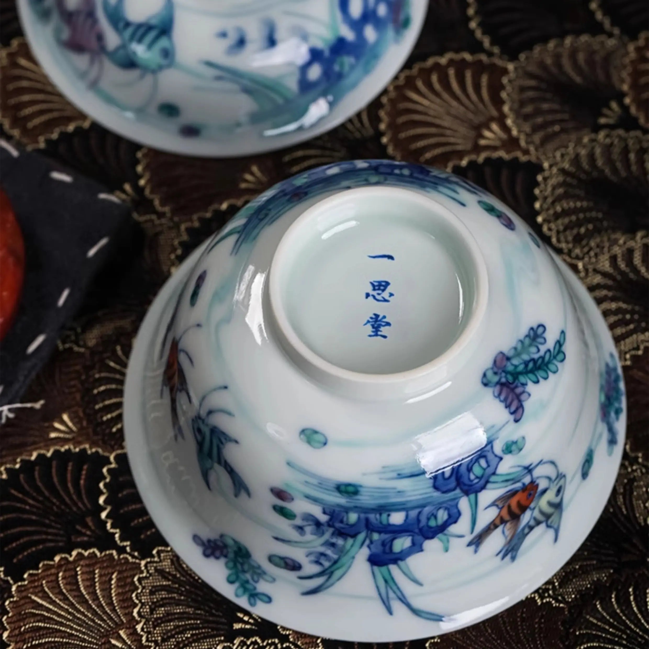 Shui Cao Jin Yu - Jing De Zhen Porcelain Gaiwan zycschina