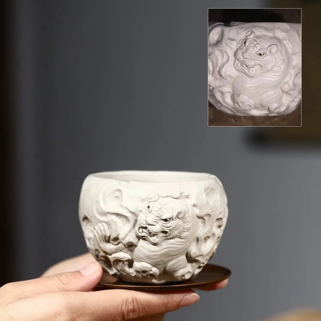 Si Da Shen Shou 180~210cc - Yixing Handmade Teacup 江苏宜兴
