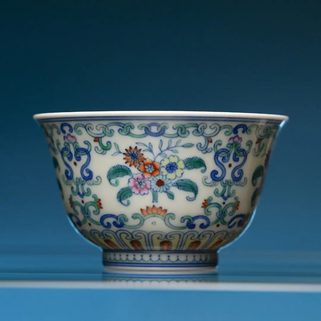 Si Ji Hua 130cc - Jing De Zhen Porcelain Gaiwan zycschina