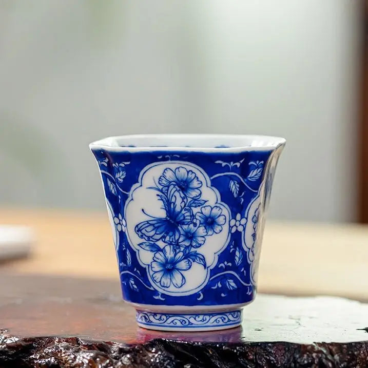 Si Ji Hua 70cc - Jing De Zhen Porcelain Teacup zycschina