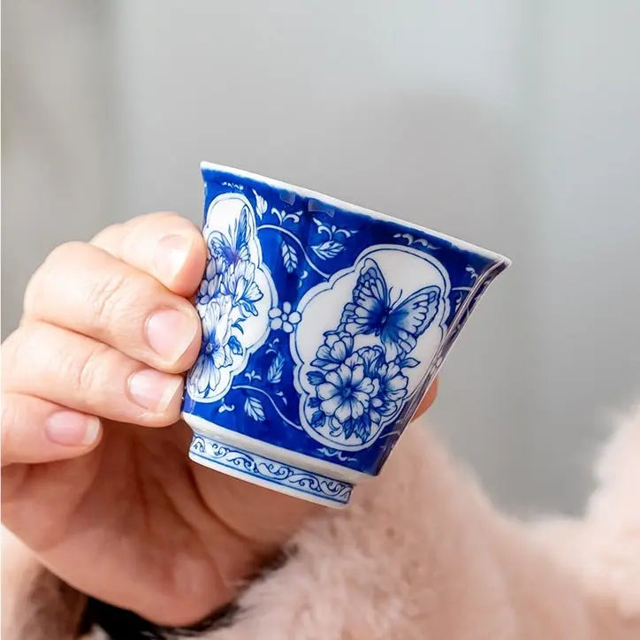 Si Ji Hua 70cc - Jing De Zhen Porcelain Teacup zycschina
