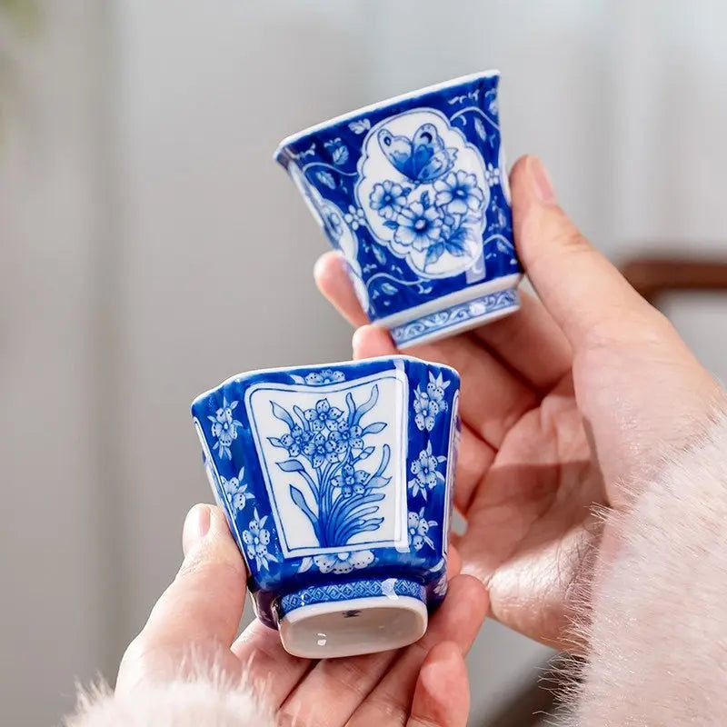 Si Ji Hua 70cc - Jing De Zhen Porcelain Teacup zycschina