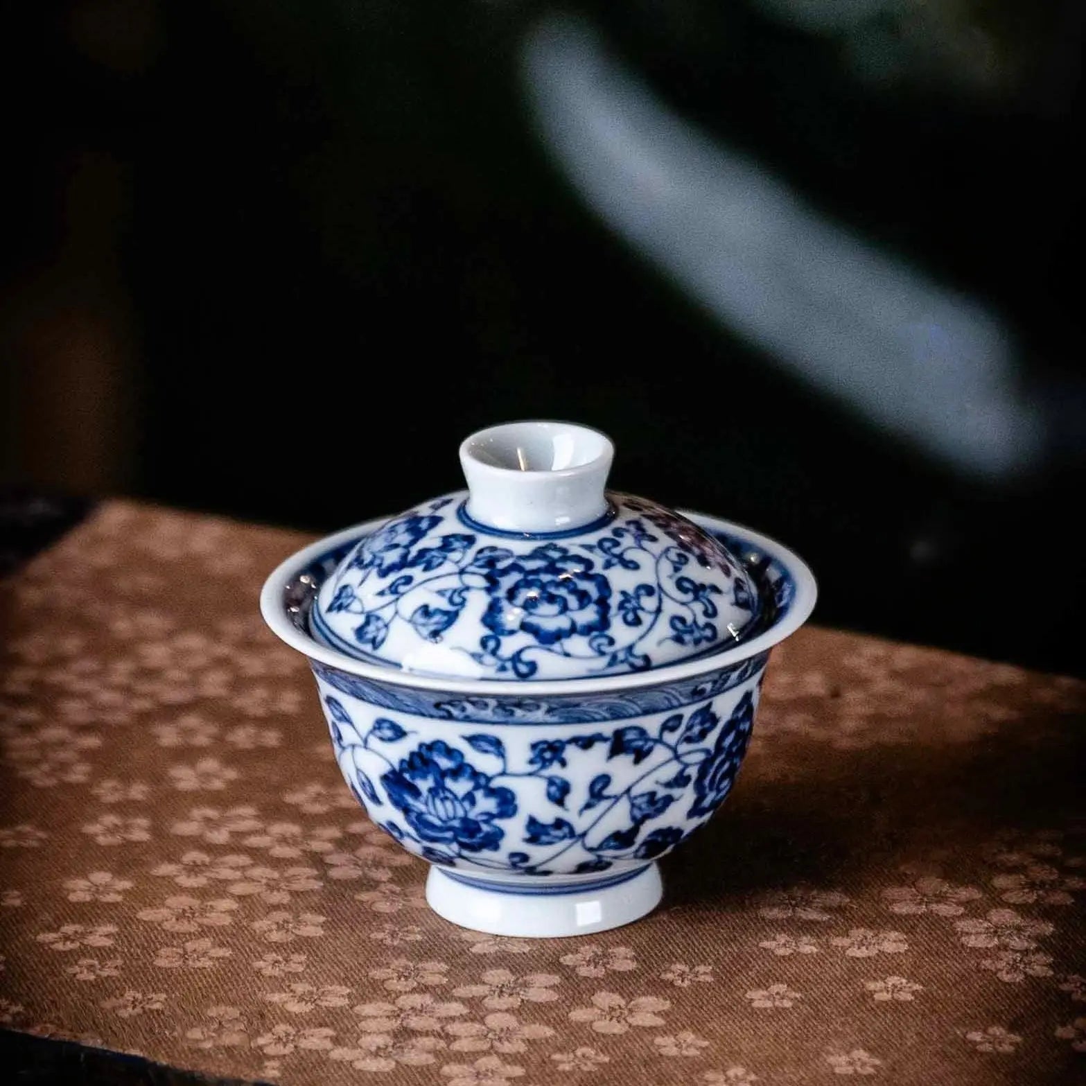 Si Ji Hua Hui 50cc - Jing De Zhen Porcelain Gaiwan zycschina
