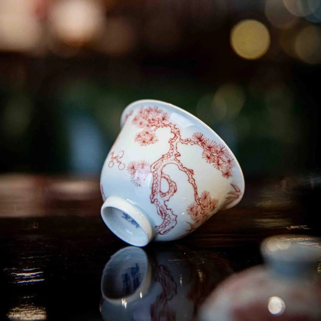 Song Zhu Mei 70cc - Jing De Zhen Porcelain Gaiwan zycschina