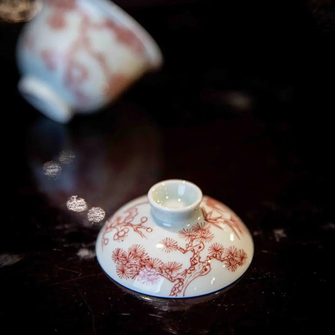 Song Zhu Mei 70cc - Jing De Zhen Porcelain Gaiwan zycschina