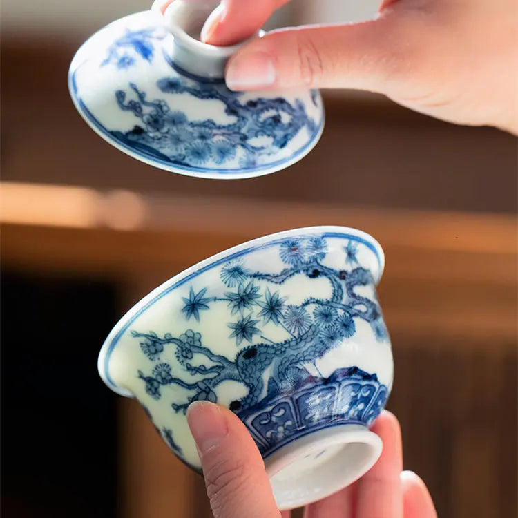 Song Zhu Mei - Jing De Zhen Porcelain Gaiwan zycschina
