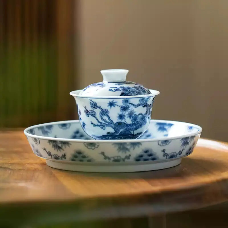 Song Zhu Mei - Jing De Zhen Porcelain Gaiwan zycschina