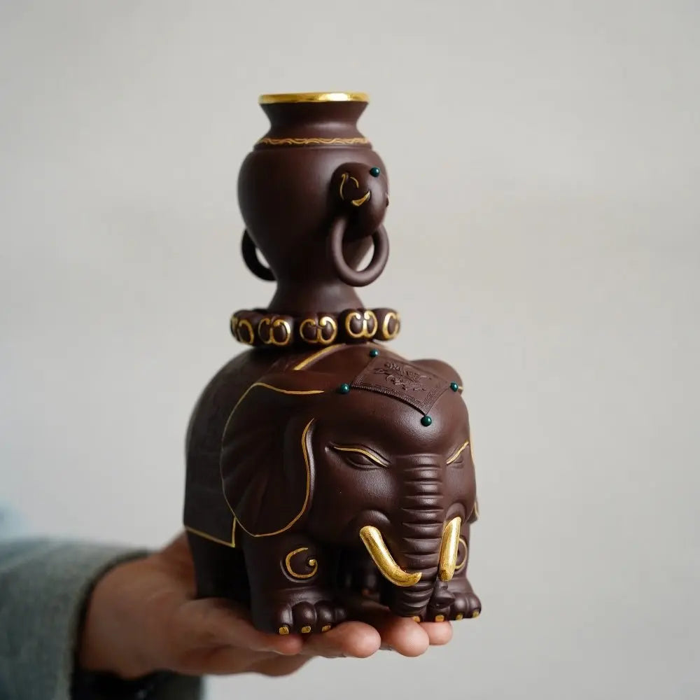 Tai Ping You Xiang - Zisha Sculpture 江苏宜兴
