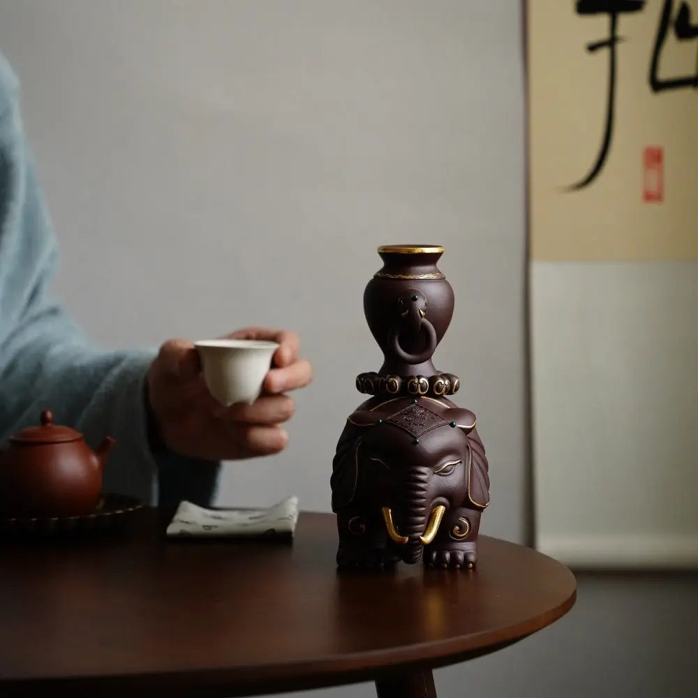 Tai Ping You Xiang - Zisha Sculpture 江苏宜兴