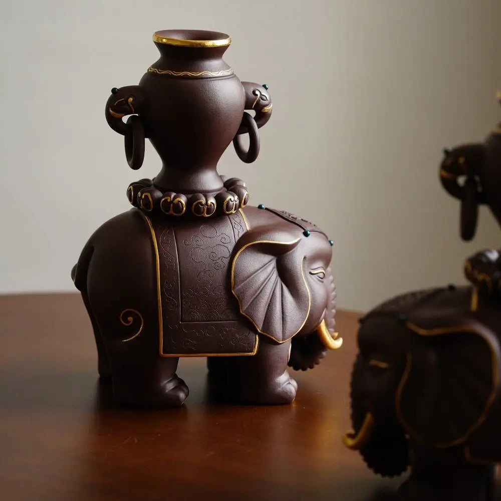 Tai Ping You Xiang - Zisha Sculpture 江苏宜兴
