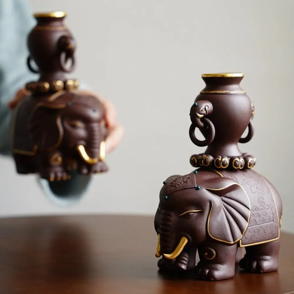 Tai Ping You Xiang - Zisha Sculpture 江苏宜兴
