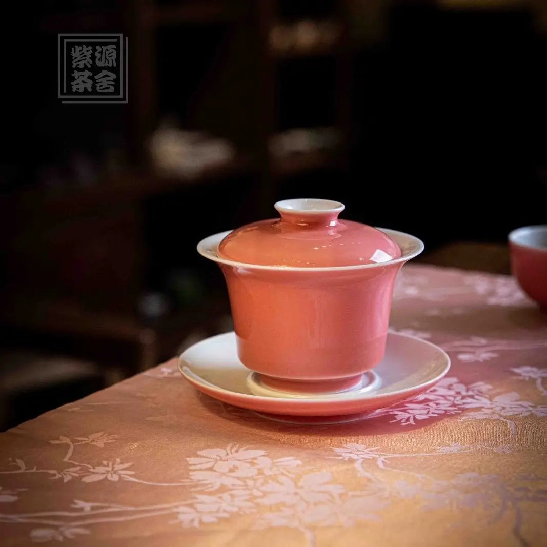Tao Hong - Jing De Zhen Porcelain Gaiwan zycschina
