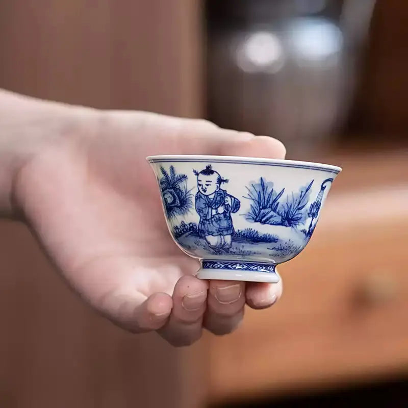 Tong Qu - Jing De Zhen Porcelain Teacup zycschina