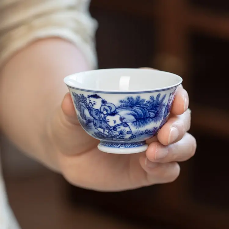 Tong Qu - Jing De Zhen Porcelain Teacup zycschina