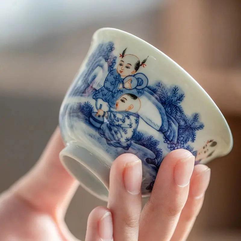 Tong Qu - Jing De Zhen Porcelain Teacup zycschina