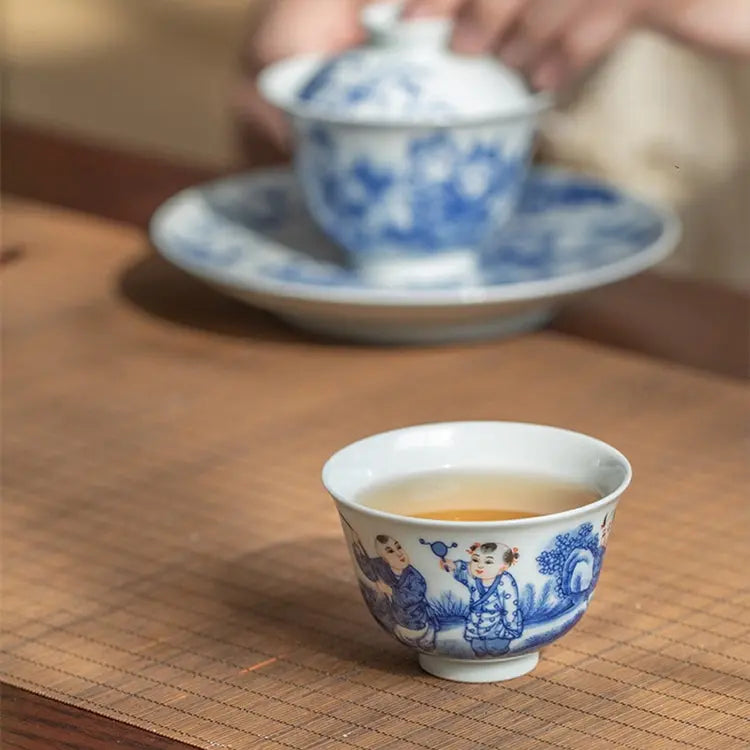 Tong Qu - Jing De Zhen Porcelain Teacup zycschina