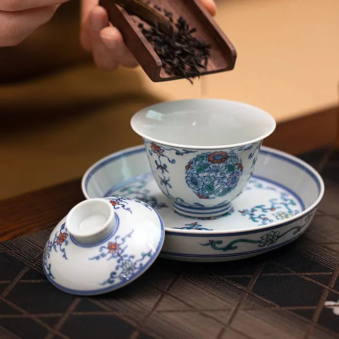 Tuan Ju Wen - Jing De Zhen Porcelain Gaiwan zycschina