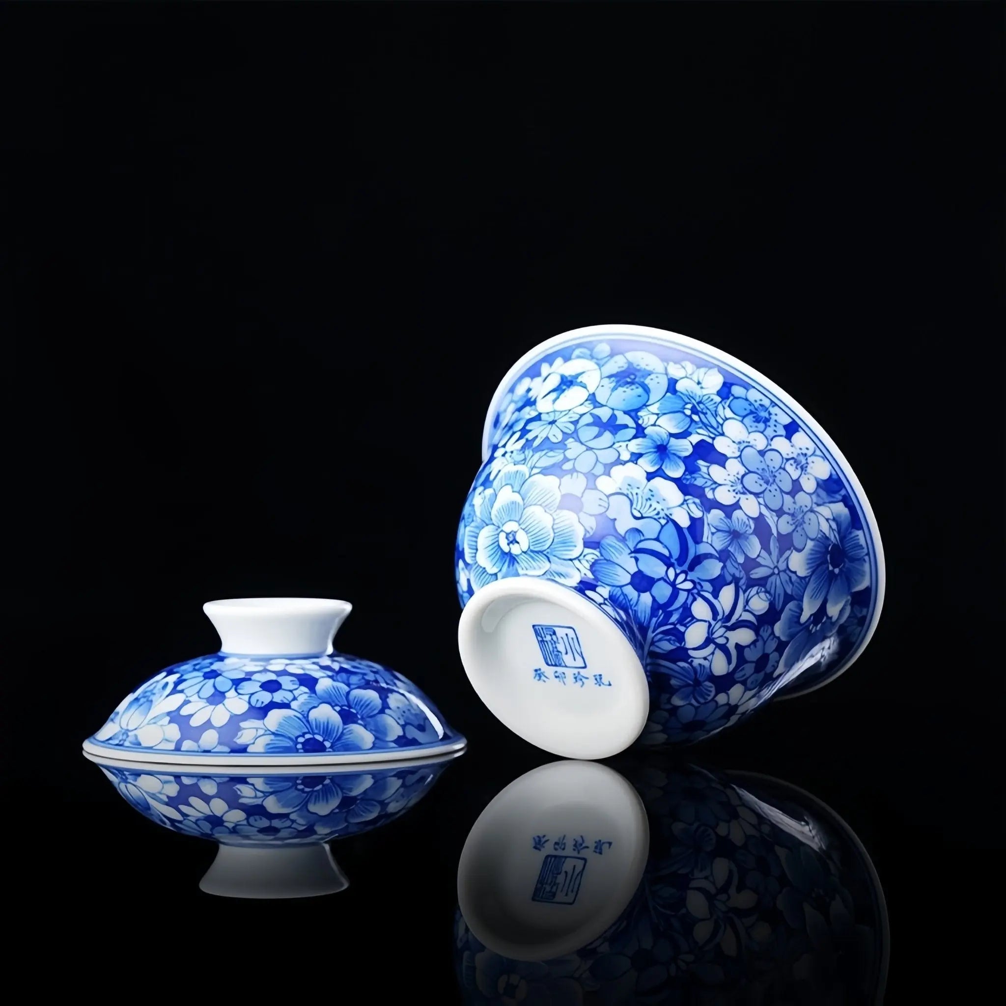 Wan Hua 110cc - Jing De Zhen Porcelain Gaiwan zycschina
