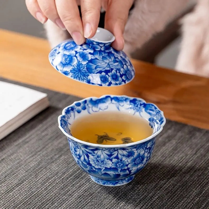 Wan Hua 130cc - Jing De Zhen Porcelain Gaiwan zycschina