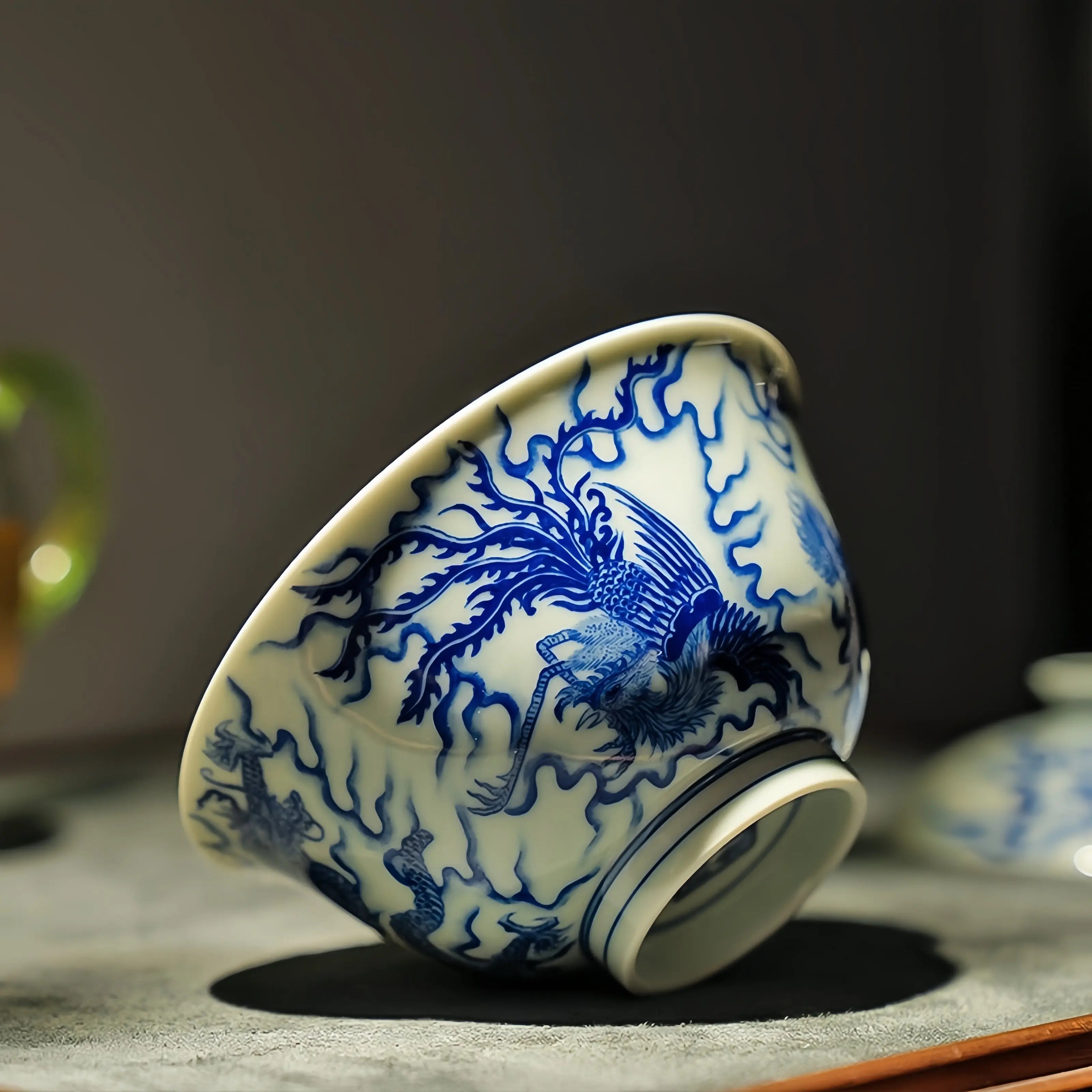 Wu Ling Tu 125cc - Jing De Zhen Porcelain Gaiwan zycschina