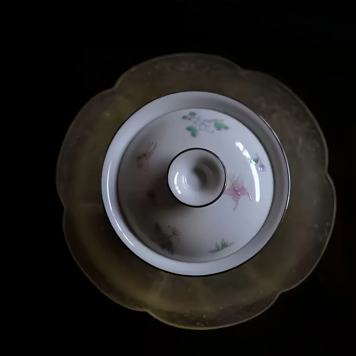 Xi Die Zhu Hua 115cc - Jingdezhen Porcelain Gaiwan zycschina