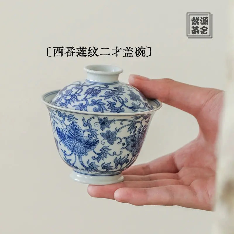 Xi Fan Lian Wen - Jing De Zhen Porcelain Gaiwan zycschina
