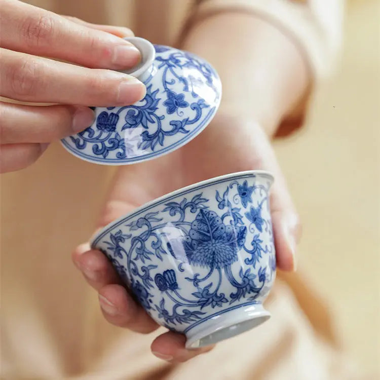 Xi Fan Lian Wen - Jing De Zhen Porcelain Gaiwan zycschina