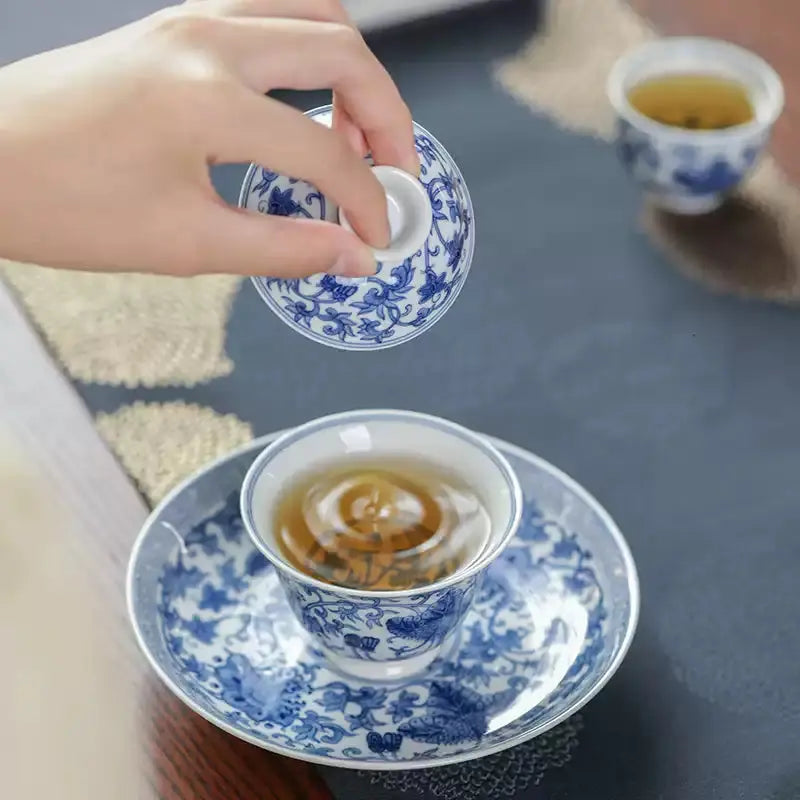 Xi Fan Lian Wen - Jing De Zhen Porcelain Gaiwan zycschina