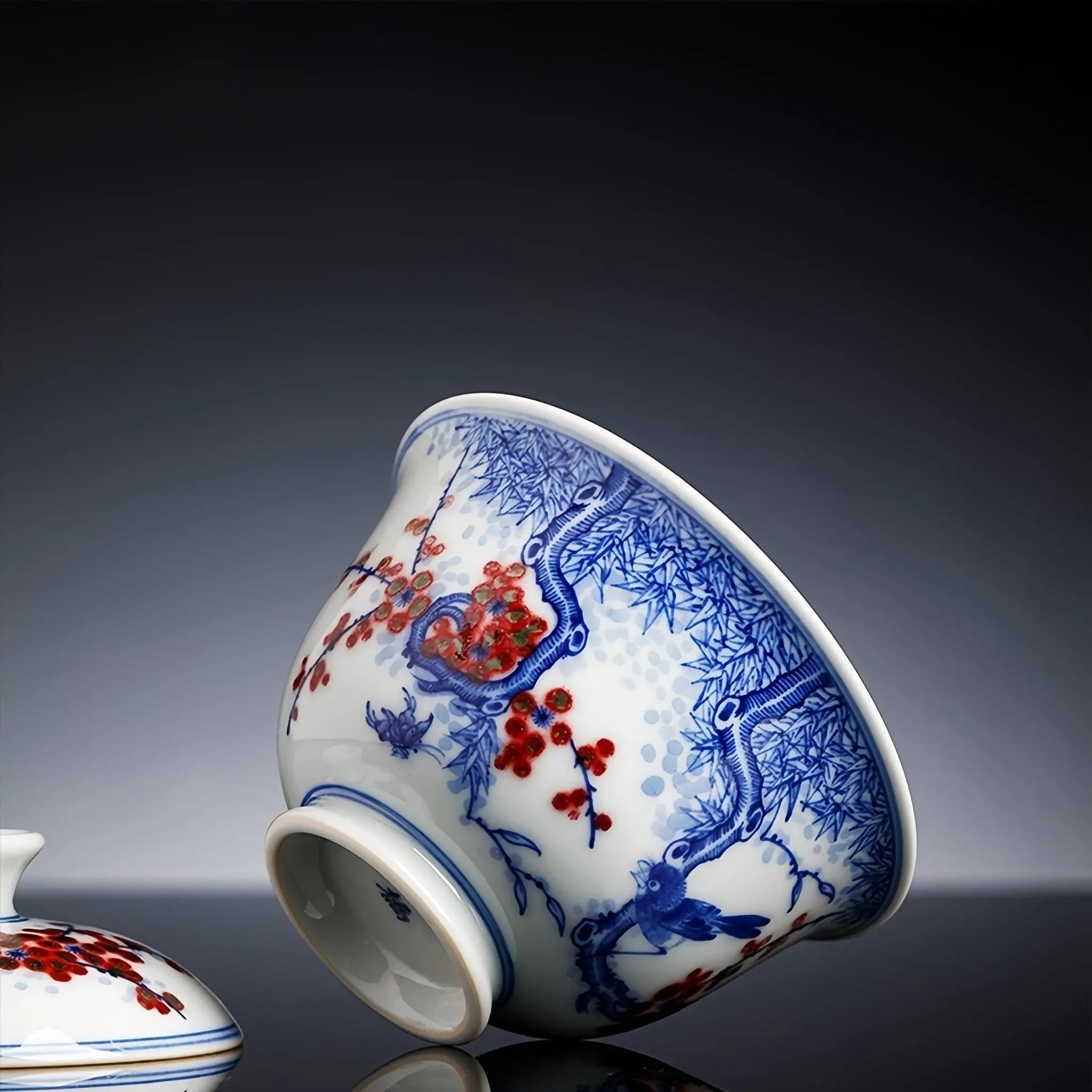 Xi Shang Mei Shao 100cc - Jing De Zhen Porcelain Gaiwan zycschina