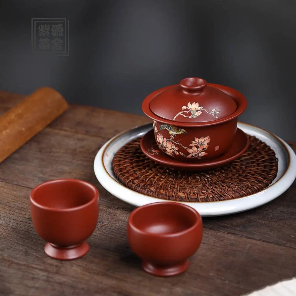 Xi Shang Mei Shao 180cc - Yixing Handmade Gaiwan 江苏宜兴